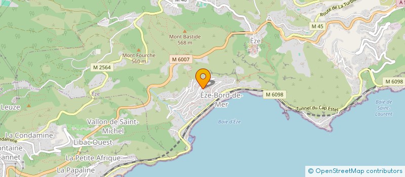 localisation de l'entreprise VILLA LES PINS  EZE