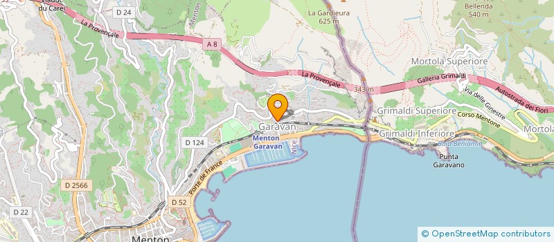 localisation de l'entreprise VILLA LESLEY à MENTON
