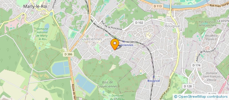 localisation de l'entreprise VILLA LYSE  LOUVECIENNES