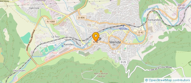 localisation de l'entreprise VILLA MALZAC  MENDE