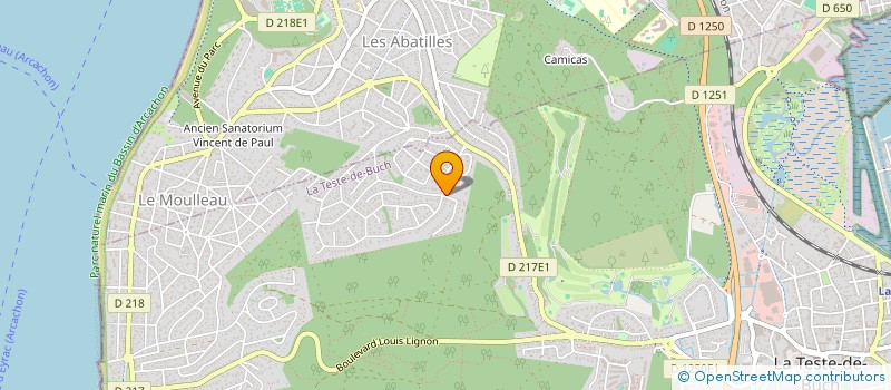 localisation de l'entreprise VILLA MANOU à LA TESTE-DE-BUCH