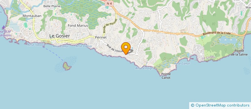 localisation de l'entreprise VILLA MARBELLA WERNER SOURDIN à LE GOSIER