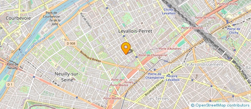 localisation de l'entreprise VILLA MARCEAU à LEVALLOIS-PERRET