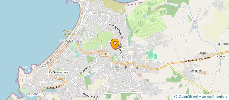 localisation de l'entreprise VILLA MARGUERITE  PLENEUF-VAL-ANDRE