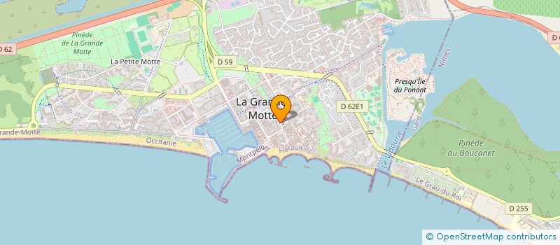 localisation de l'entreprise VILLA MARIE  LA GRANDE-MOTTE