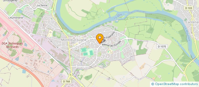 localisation de l'entreprise VILLA MARQUISE  MONTREUIL-JUIGNE