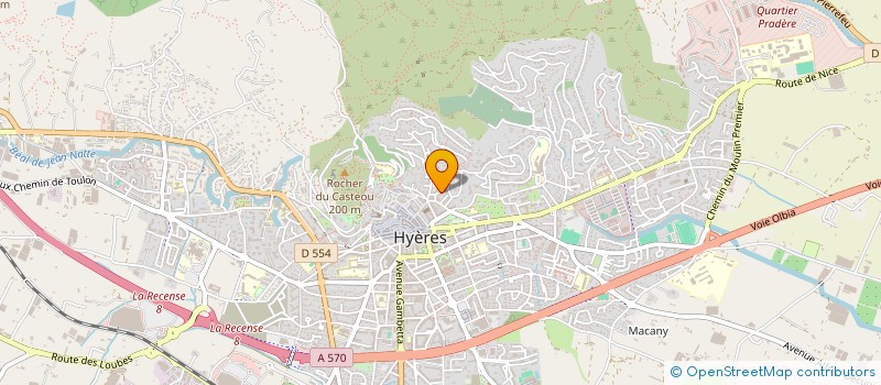 localisation de l'entreprise VILLA MATIGNON à HYERES