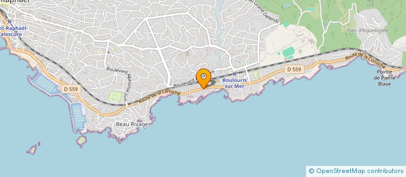 localisation de l'entreprise VILLA MAURESQUE à SAINT-RAPHAEL