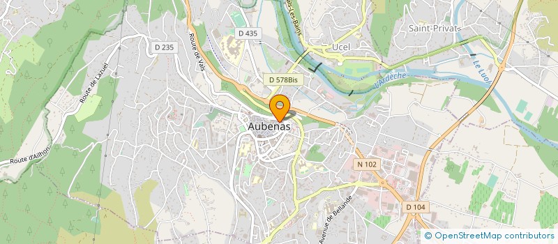 localisation de l'entreprise VILLA MEDICA à AUBENAS