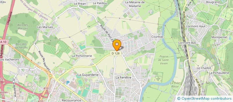 localisation de l'entreprise VILLA MELODY à SAINTES