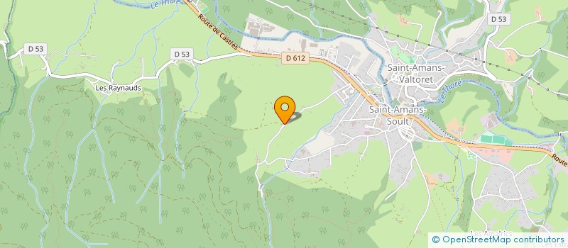 localisation de l'entreprise VILLA METAIRIE  SAINT-AMANS-SOULT