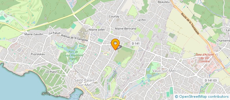 localisation de l'entreprise VILLA MIMOSAS  SAINT-PALAIS-SUR-MER