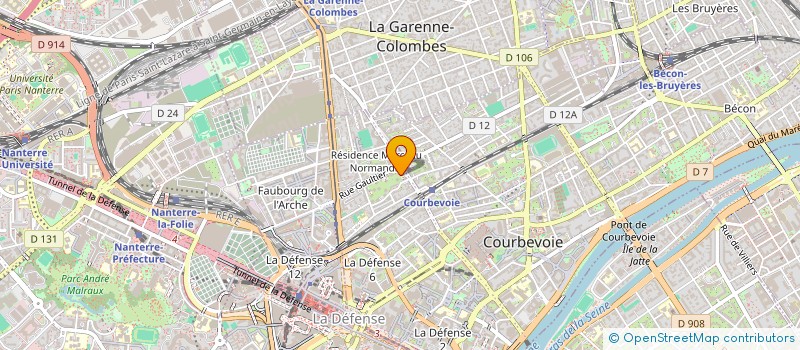 localisation de l'entreprise VILLA MIN à COURBEVOIE