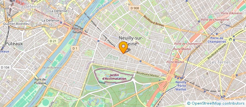 localisation de l'entreprise VILLA MOLIERE à NEUILLY-SUR-SEINE