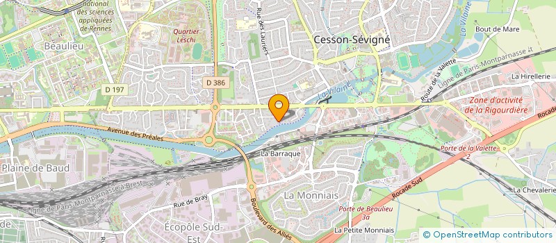 localisation de l'entreprise VILLA MONTPENSIER  CESSON-SEVIGNE