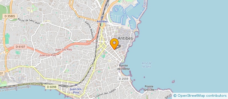 localisation de l'entreprise VILLA NASTIA à ANTIBES