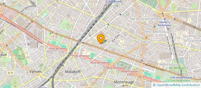 localisation de l'entreprise VILLA NEMOURS  PARIS