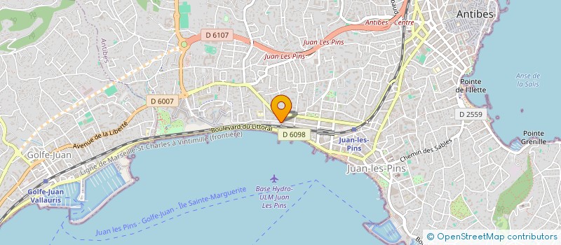 localisation de l'entreprise VILLA NINA à ANTIBES