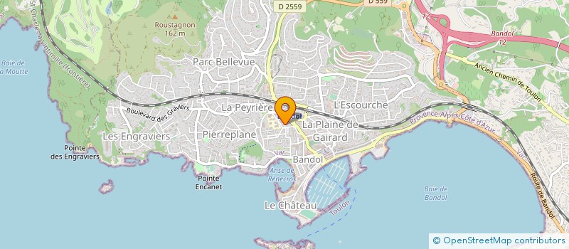 localisation de l'entreprise VILLA ORSAT à BANDOL
