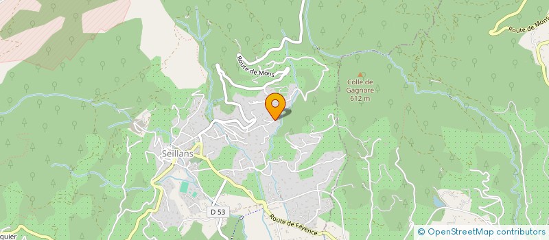 localisation de l'entreprise VILLA PAPILLON SEILLANS  SEILLANS