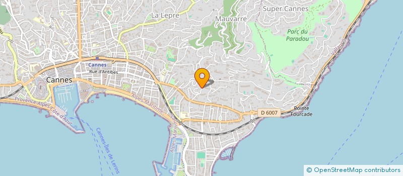 localisation de l'entreprise VILLA PARADISO CANNES  CANNES
