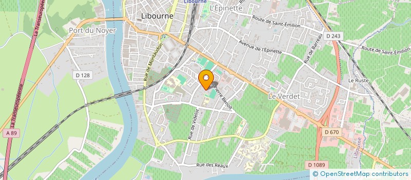 localisation de l'entreprise VILLA PASTEUR  LIBOURNE