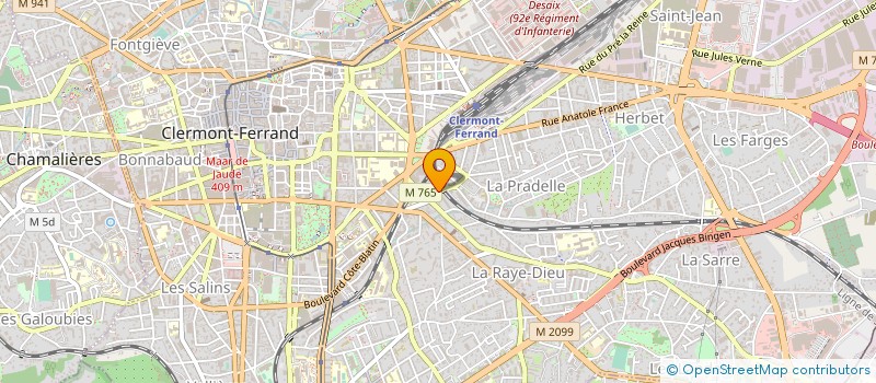 localisation de l'entreprise VILLA PRADELLE  CLERMONT-FERRAND