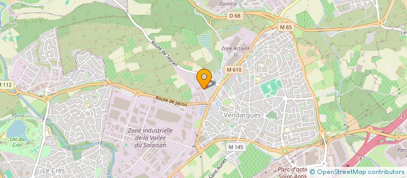 localisation de l'entreprise VILLA PRADO à VENDARGUES