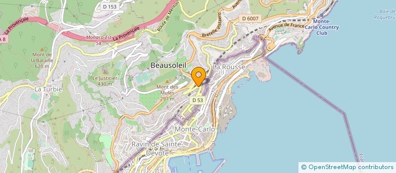 localisation de l'entreprise VILLA PROSPER à BEAUSOLEIL