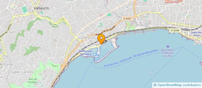 localisation de l'entreprise VILLA RADIEUSE à VALLAURIS