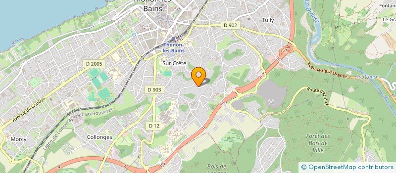 localisation de l'entreprise VILLA RADJA à THONON-LES-BAINS