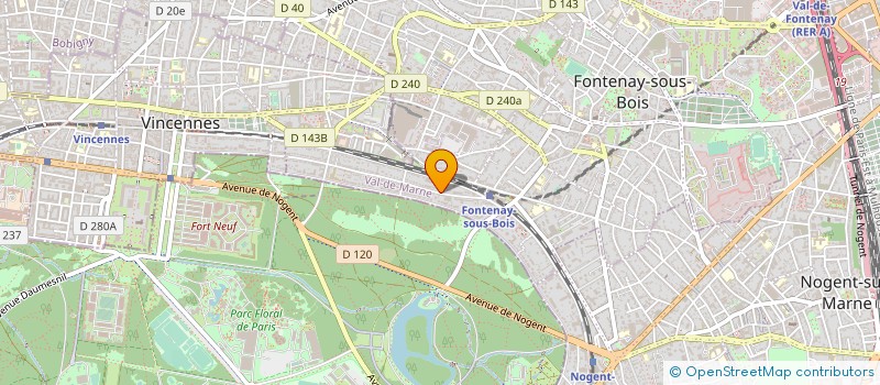localisation de l'entreprise VILLA RAQUIN à FONTENAY-SOUS-BOIS