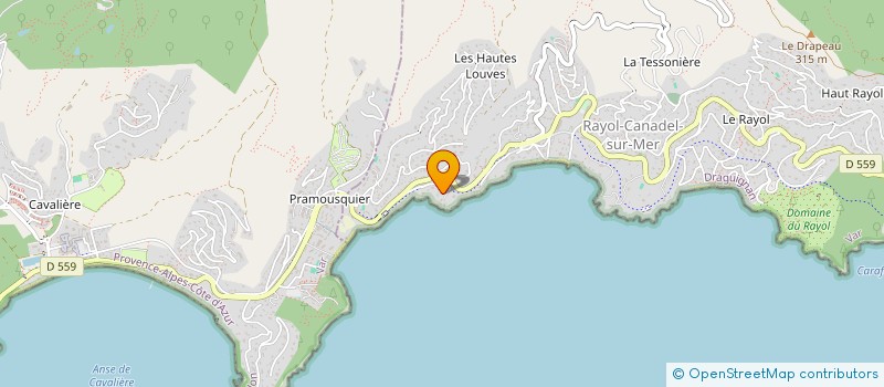 localisation de l'entreprise VILLA RAYOL à RAYOL-CANADEL-SUR-MER