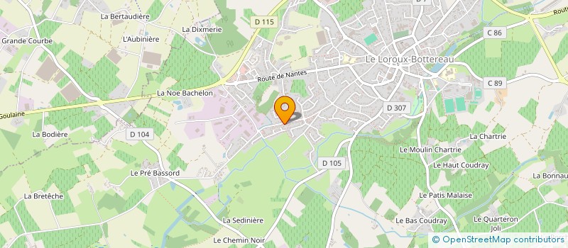 localisation de l'entreprise VILLA REBUS  LE LOROUX-BOTTEREAU