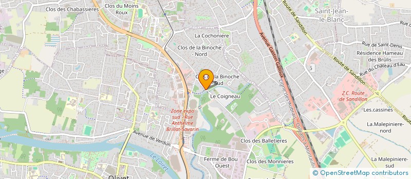 localisation de l'entreprise VILLA ROBERTET à ORLEANS