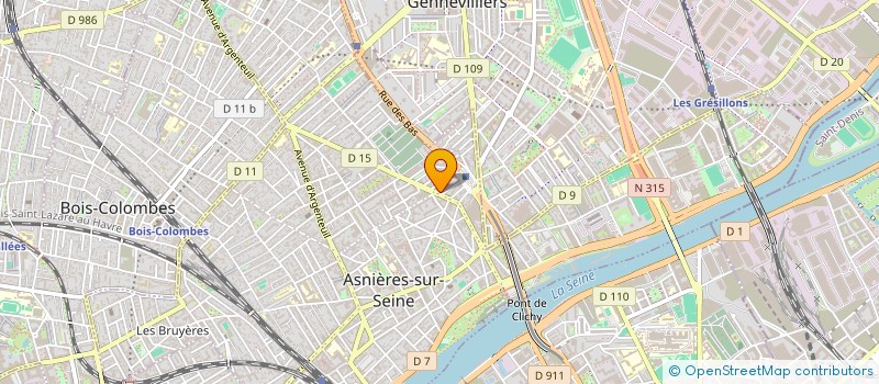 localisation de l'entreprise VILLA ROUGE à ASNIERES-SUR-SEINE