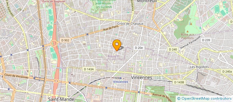 localisation de l'entreprise VILLA ROXANE  MONTREUIL