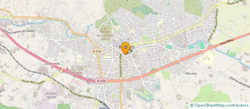 localisation de l'entreprise VILLA SACHA à HYERES