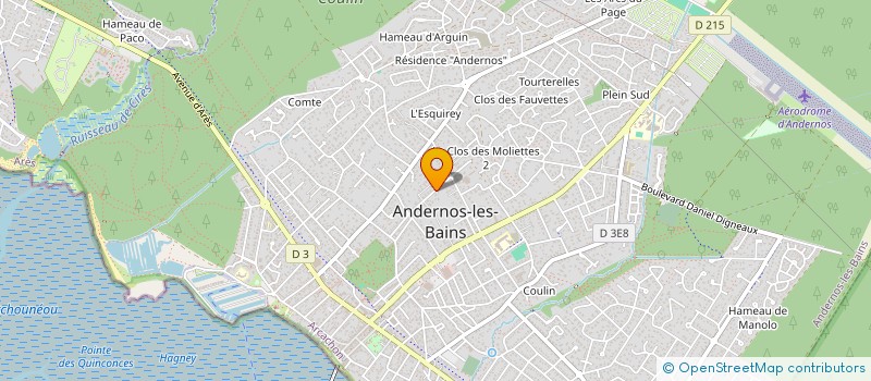 localisation de l'entreprise VILLA SAINTE CATHERINE  ANDERNOS-LES-BAINS