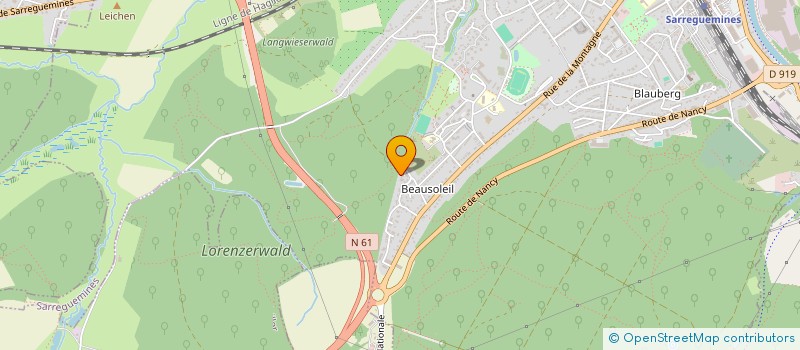 localisation de l'entreprise VILLA SAINTE CECILE à SARREGUEMINES