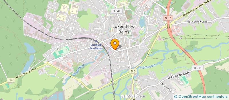 localisation de l'entreprise VILLA SAINTE CLAIRE à LUXEUIL-LES-BAINS