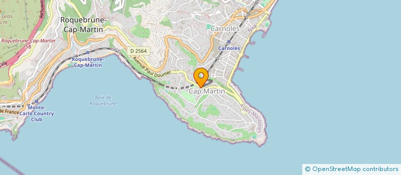 localisation de l'entreprise VILLA SALVE à ROQUEBRUNE-CAP-MARTIN