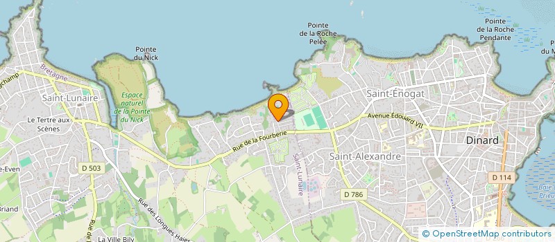 localisation de l'entreprise VILLA SERATNA  SAINT-LUNAIRE