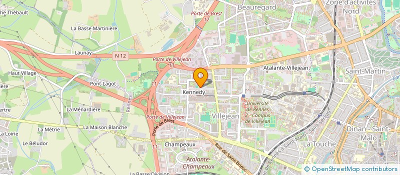 localisation de l'entreprise VILLA SERVICES à RENNES