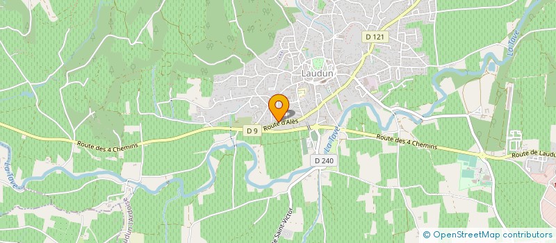 localisation de l'entreprise VILLA THEBAIDE  LAUDUN-L'ARDOISE