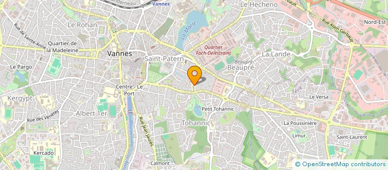localisation de l'entreprise VILLA TOHANNIC à VANNES