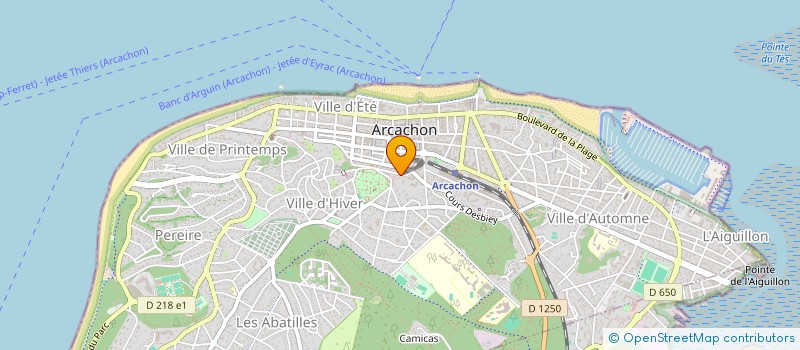 localisation de l'entreprise VILLA VALENTINE à ARCACHON
