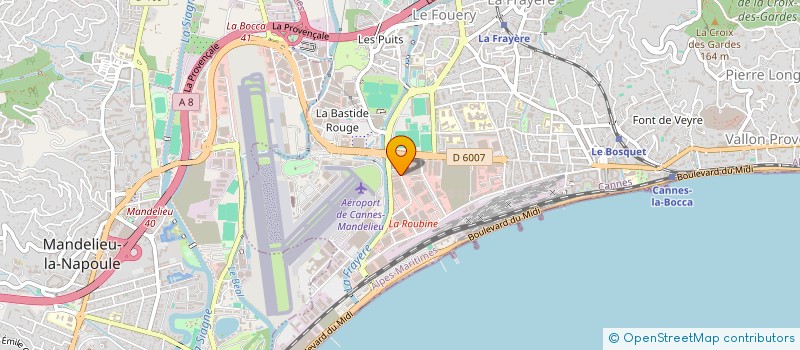 localisation de l'entreprise VILLA VEGA à CANNES