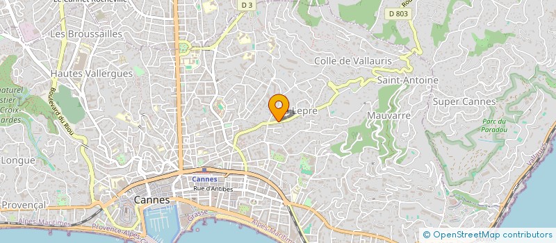 localisation de l'entreprise VILLA VERA  CANNES