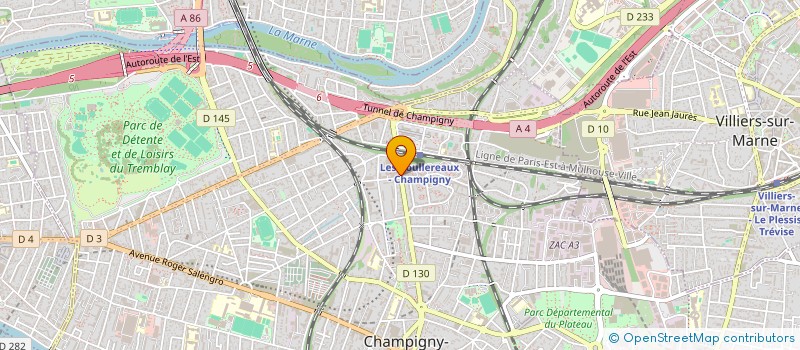 localisation de l'entreprise VILLA VERONA à CHAMPIGNY-SUR-MARNE
